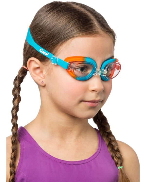 Gafas de Natación Cressi Starfish Naranja/Azul | Cómodas y Seguras para Niños de 4 a 8 Años - Image 3